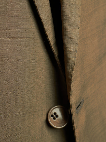 Carol Christian Poell SS06 'GM/2098 ORDER/7' Khaki Single Button Classic Blazer