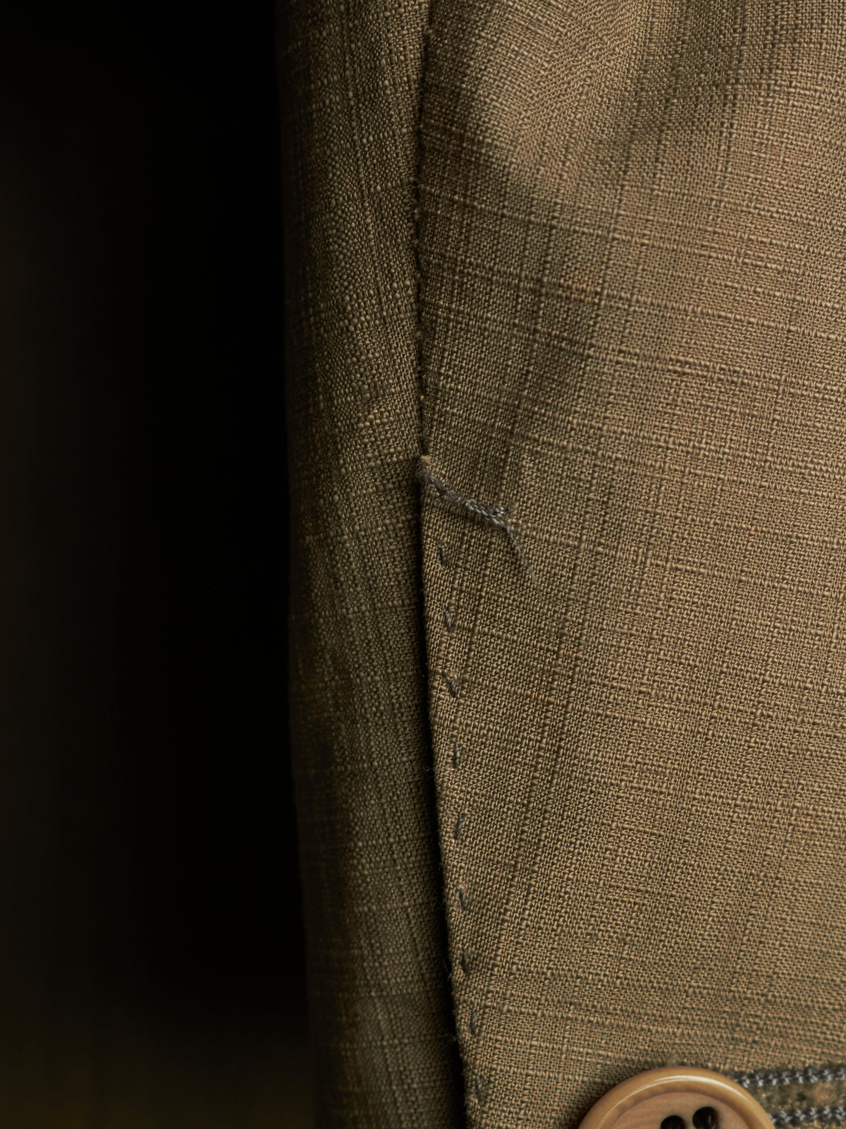 Carol Christian Poell SS06 'GM/2098 ORDER/7' Khaki Single Button Classic Blazer