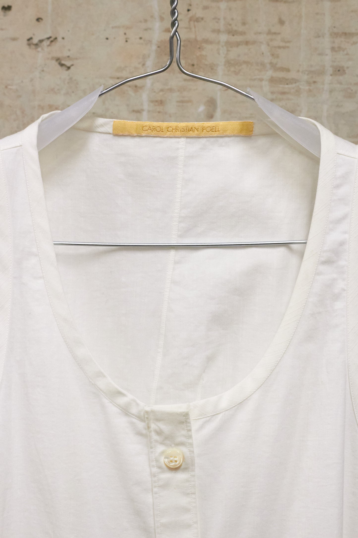 Carol Christian Poell 2010 FE-MALE 'CF/0911 FLAMMEN/1' Dead-end Striped Long Tank Top