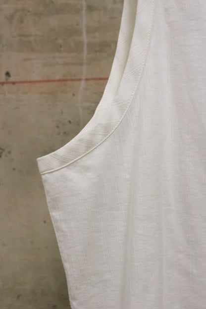 Carol Christian Poell 2010 FE-MALE 'CF/0911 FLAMMEN/1' Dead-end Striped Long Tank Top