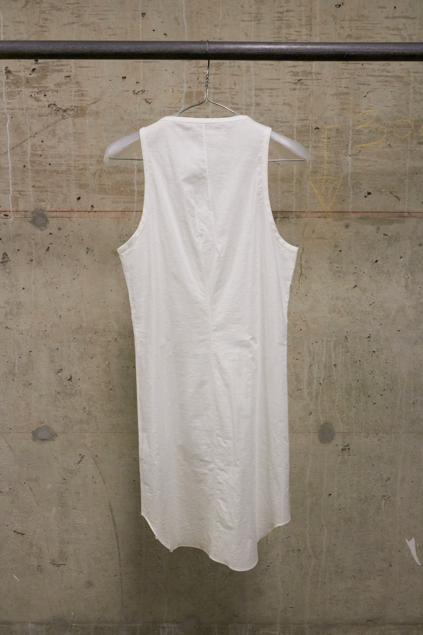 Carol Christian Poell 2010 FE-MALE 'CF/0911 FLAMMEN/1' Dead-end Striped Long Tank Top