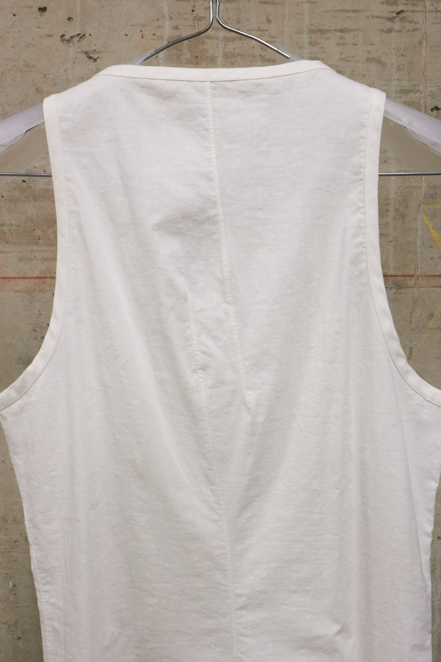 Carol Christian Poell 2010 FE-MALE 'CF/0911 FLAMMEN/1' Dead-end Striped Long Tank Top