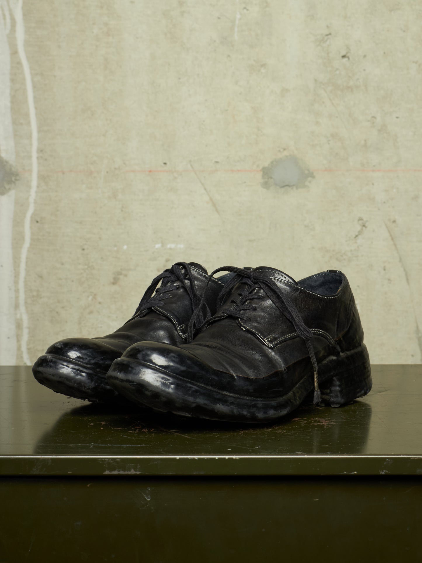 Carol Christian Poell 'AF/0900LR CORS-PTC/010' Object-dyed Horse Leather Drip Derbies