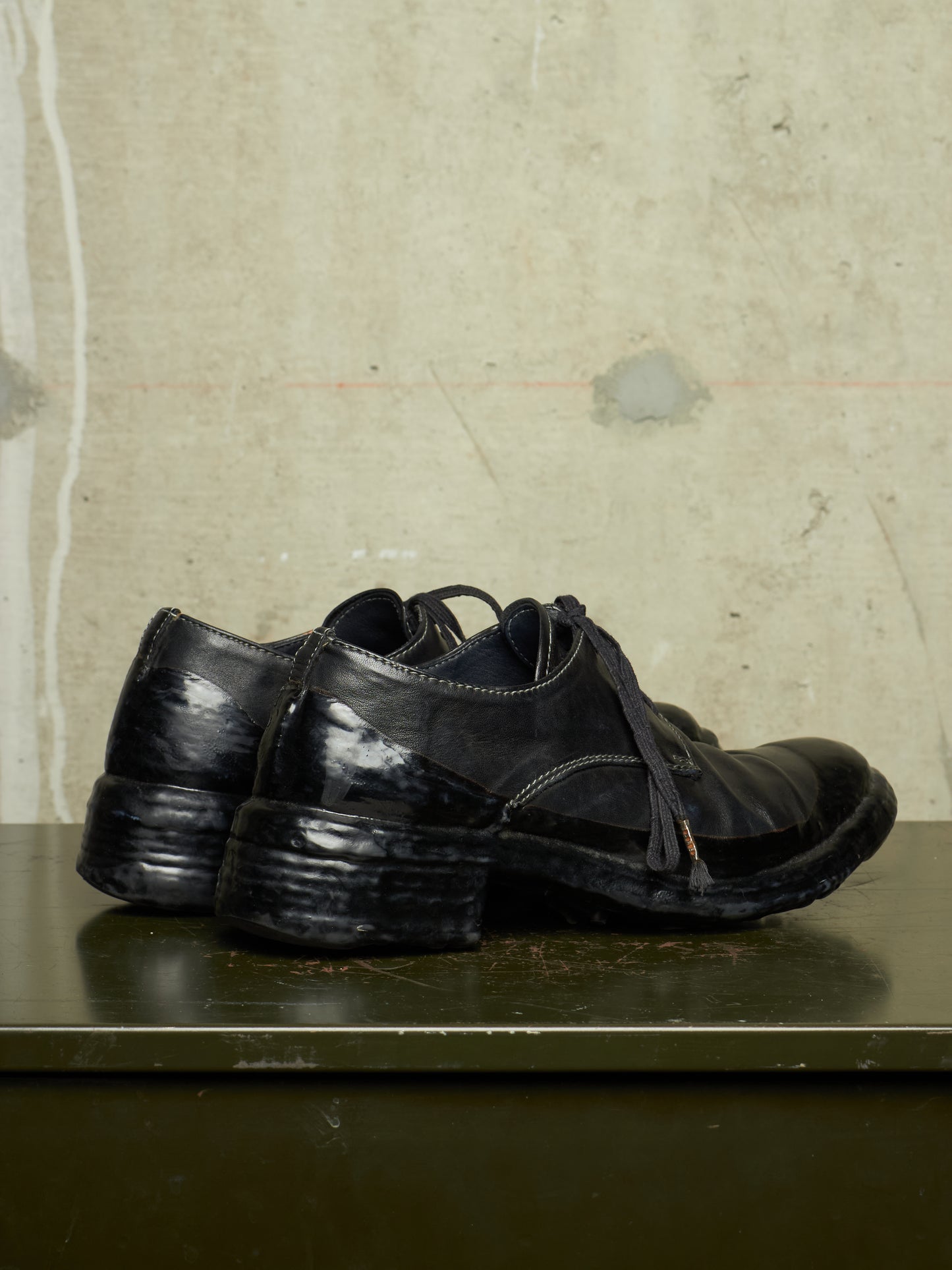 Carol Christian Poell 'AF/0900LR CORS-PTC/010' Object-dyed Horse Leather Drip Derbies