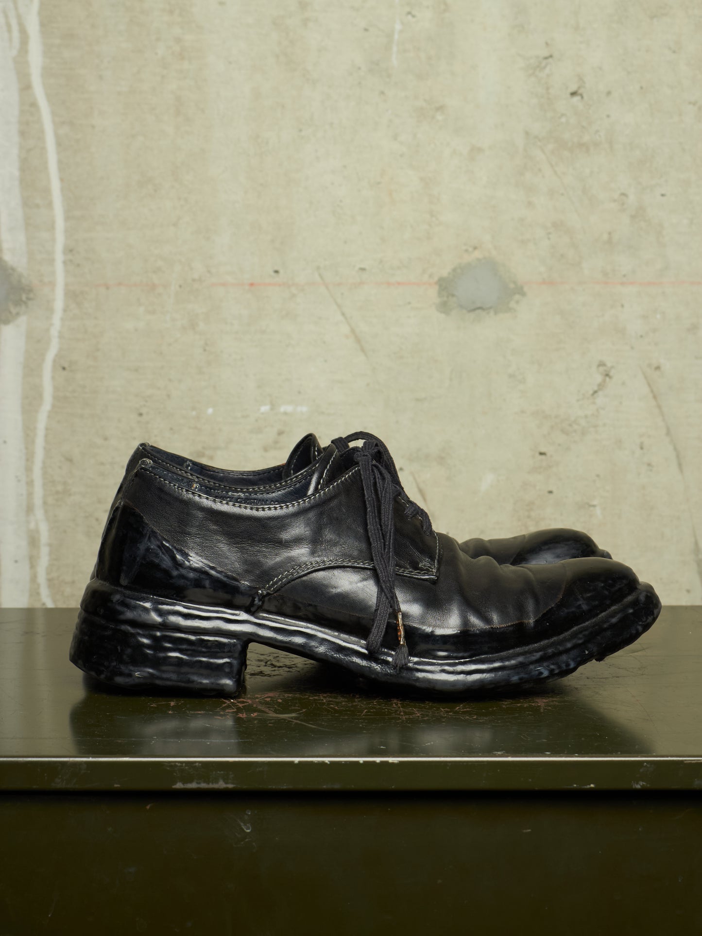Carol Christian Poell 'AF/0900LR CORS-PTC/010' Object-dyed Horse Leather Drip Derbies