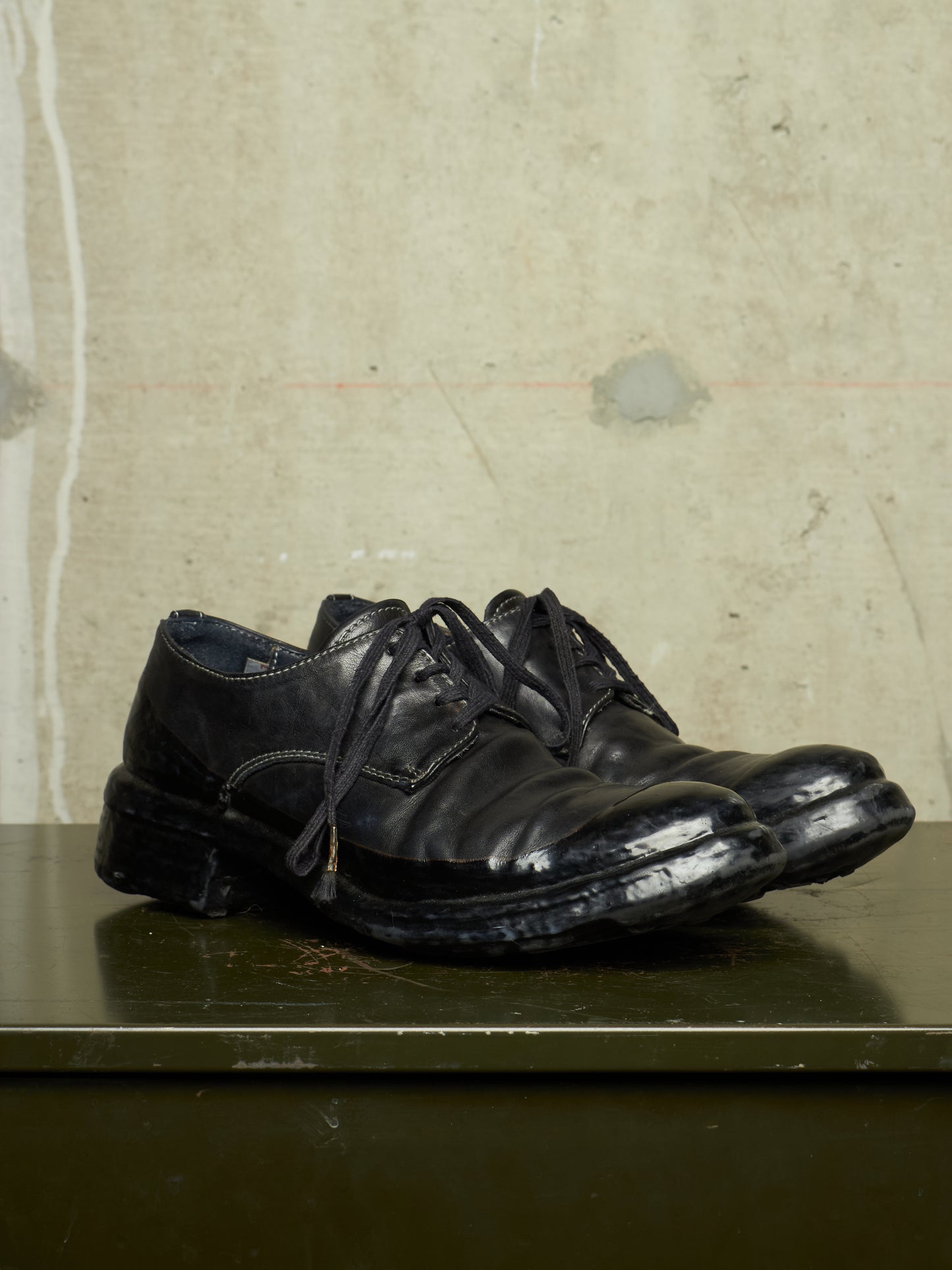 Carol Christian Poell 'AF/0900LR CORS-PTC/010' Object-dyed Horse Leather Drip Derbies