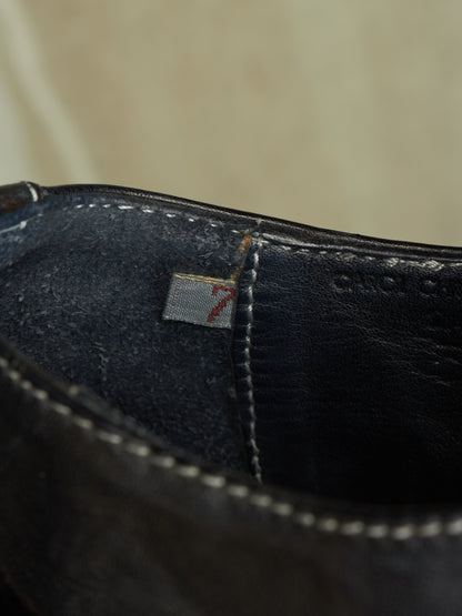 Carol Christian Poell 'AF/0900LR CORS-PTC/010' Object-dyed Horse Leather Drip Derbies