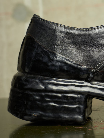 Carol Christian Poell 'AF/0900LR CORS-PTC/010' Object-dyed Horse Leather Drip Derbies
