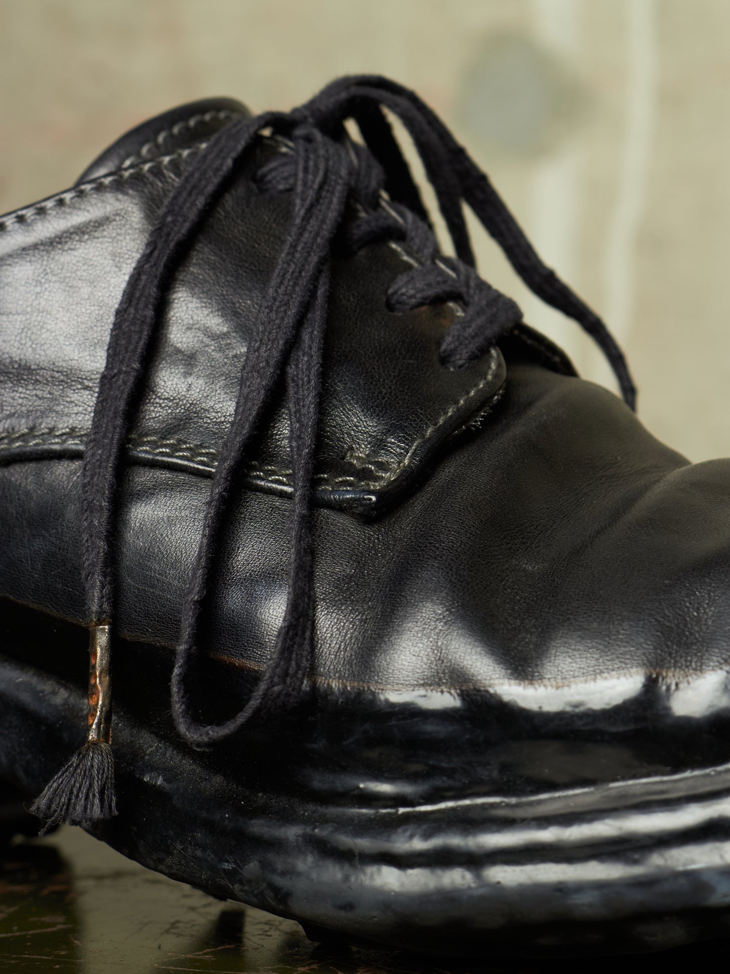 Carol Christian Poell 'AF/0900LR CORS-PTC/010' Object-dyed Horse Leather Drip Derbies