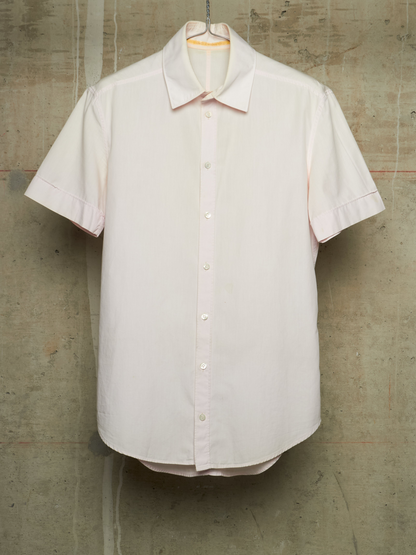 Carol Christian Poell SS02 "Traditional Escape" Rose Pink Button-Up Short Sleeve Shirt