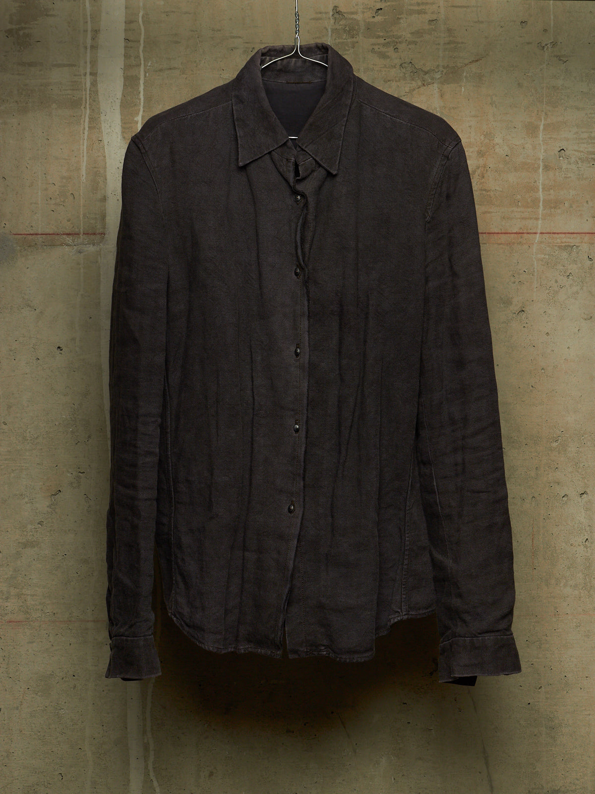 Carpe Diem 2005 Washed Lilac Textured Heavy Linen Shirt