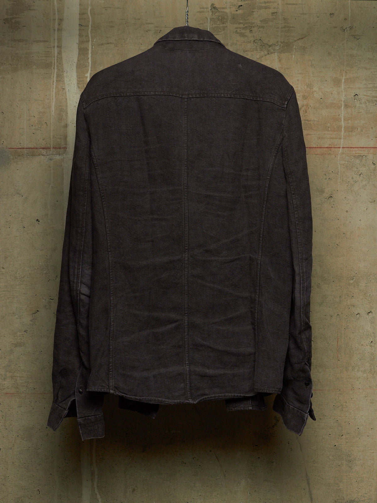 Carpe Diem 2005 Washed Lilac Textured Heavy Linen Shirt