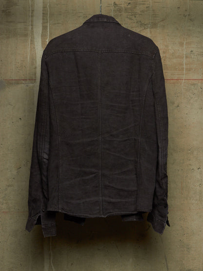 Carpe Diem 2005 Washed Lilac Textured Heavy Linen Shirt