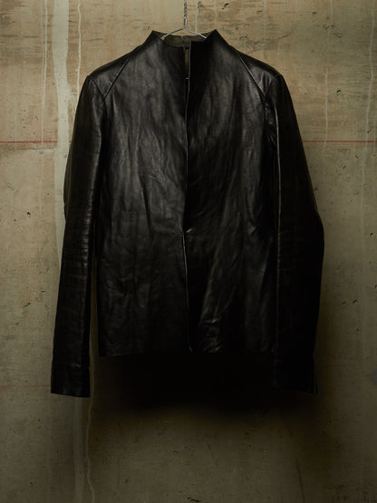 Carpe Diem LINEA Early 00s Unlined Cow Leather Jacket
