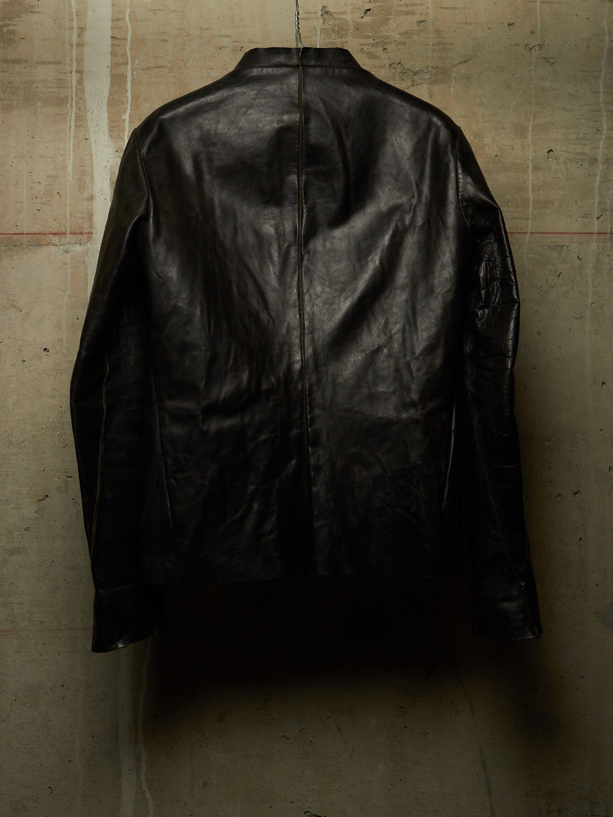 Carpe Diem LINEA Early 00s Unlined Cow Leather Jacket