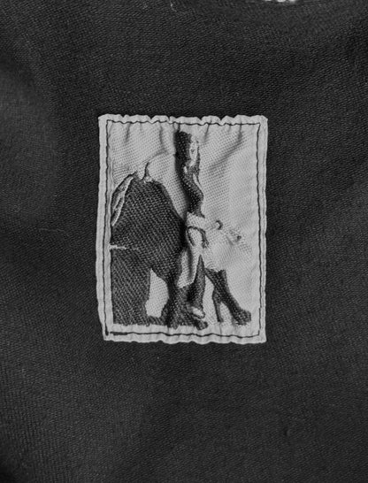 Rick Owens DRKSHDW AW24 "PORTERVILLE" Drop-crotch Waxed Creatch Cargo Denim