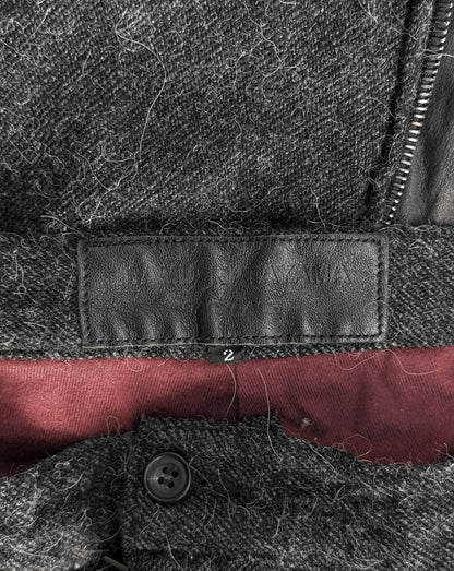 Isamu Katayama “BACKLASH” 2010s Wool Blend Wide-Leg Trousers