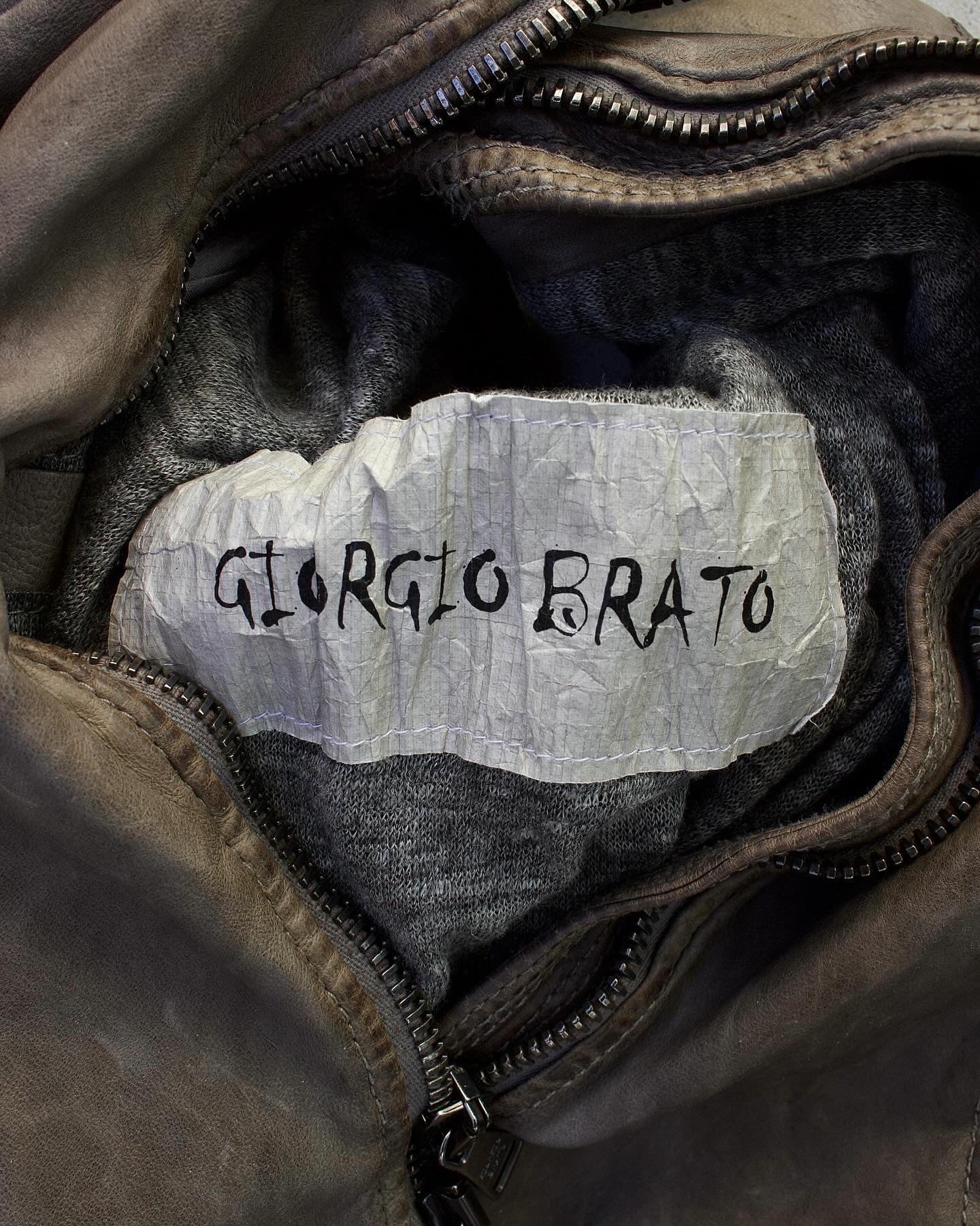 Giorgio Brato 00s Vegetable Tanned Sheep Leather Jacket