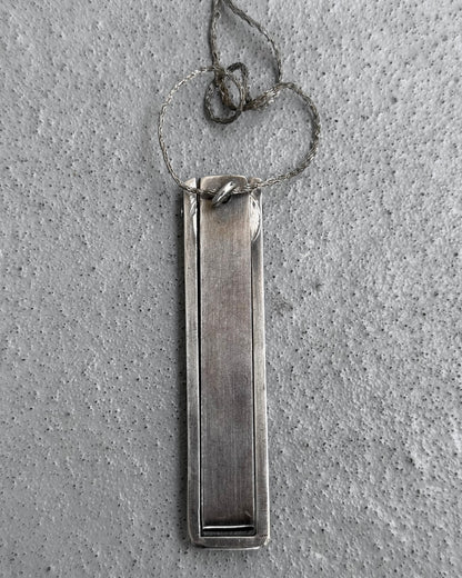 Carol Christian Poell 'MM2494' Silver Trapeze Knife Chain Necklace
