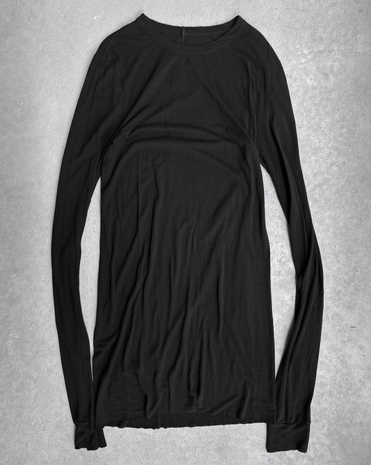 Rick Owens SS16 “CYCLOPS” Black Sheer Silk Unstable Long-sleeves