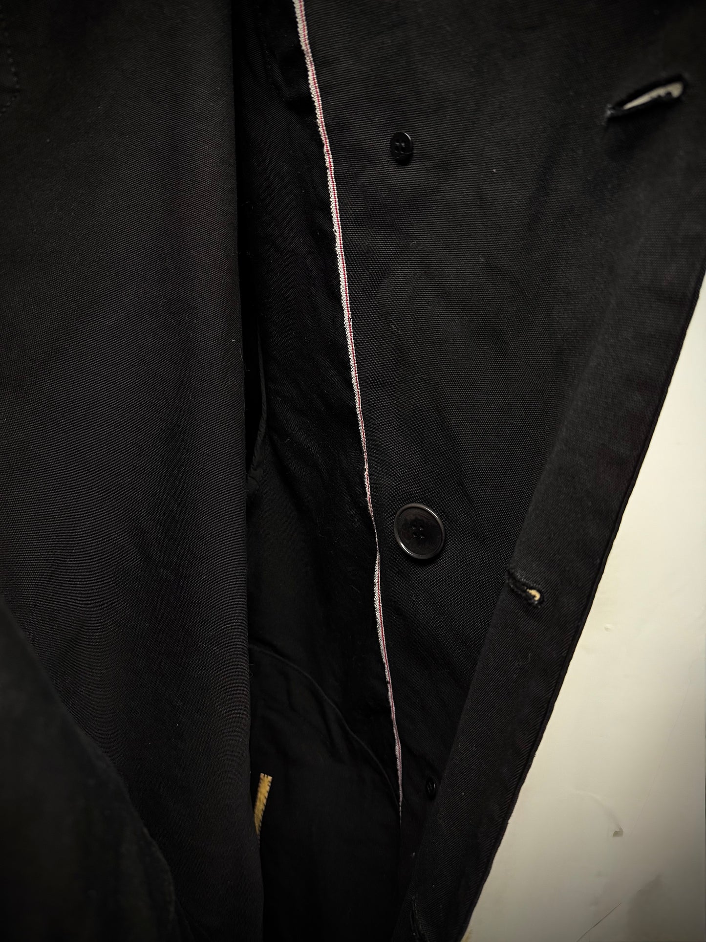 Carol Christian Poell 2010 'VM/2562SED PEDGE-PTA/10' SELF-EDGE Metre Double Breasted Coat detail | DRIEW GARMENTS