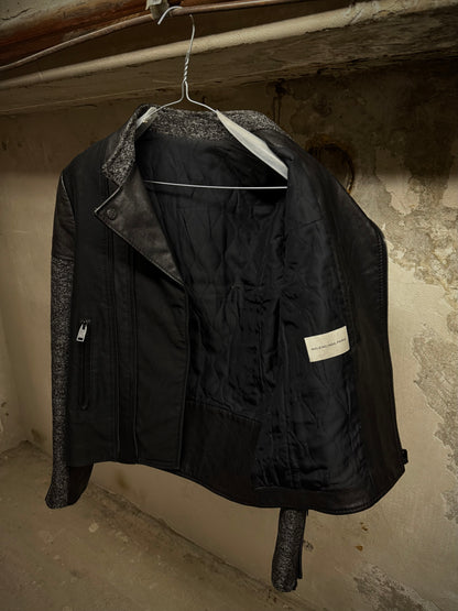 BALENCIAGA by Nicolas Ghesquière AW2012 Buffalo Leather Hybrid Rider Jacket