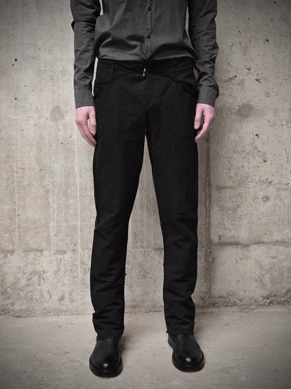m.a+ by Maurizio Amadei SS13 'P211' Frayed Edge Bootcut Linen Pants