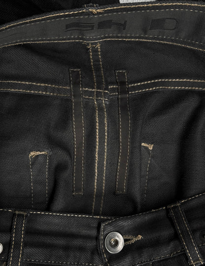 Rick Owens DRKSHDW SS11 “ANTHEM” BLK Light-waxed ‘Detroit Cut’ Skinny Denim