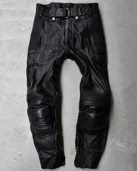 バイクウェア・装備 KADOYA PL-PANTS 2 Leather Motorcycle Pnt Kadoya Head Factory 00s Cowhide Leather Motorcycle Cargo Pants