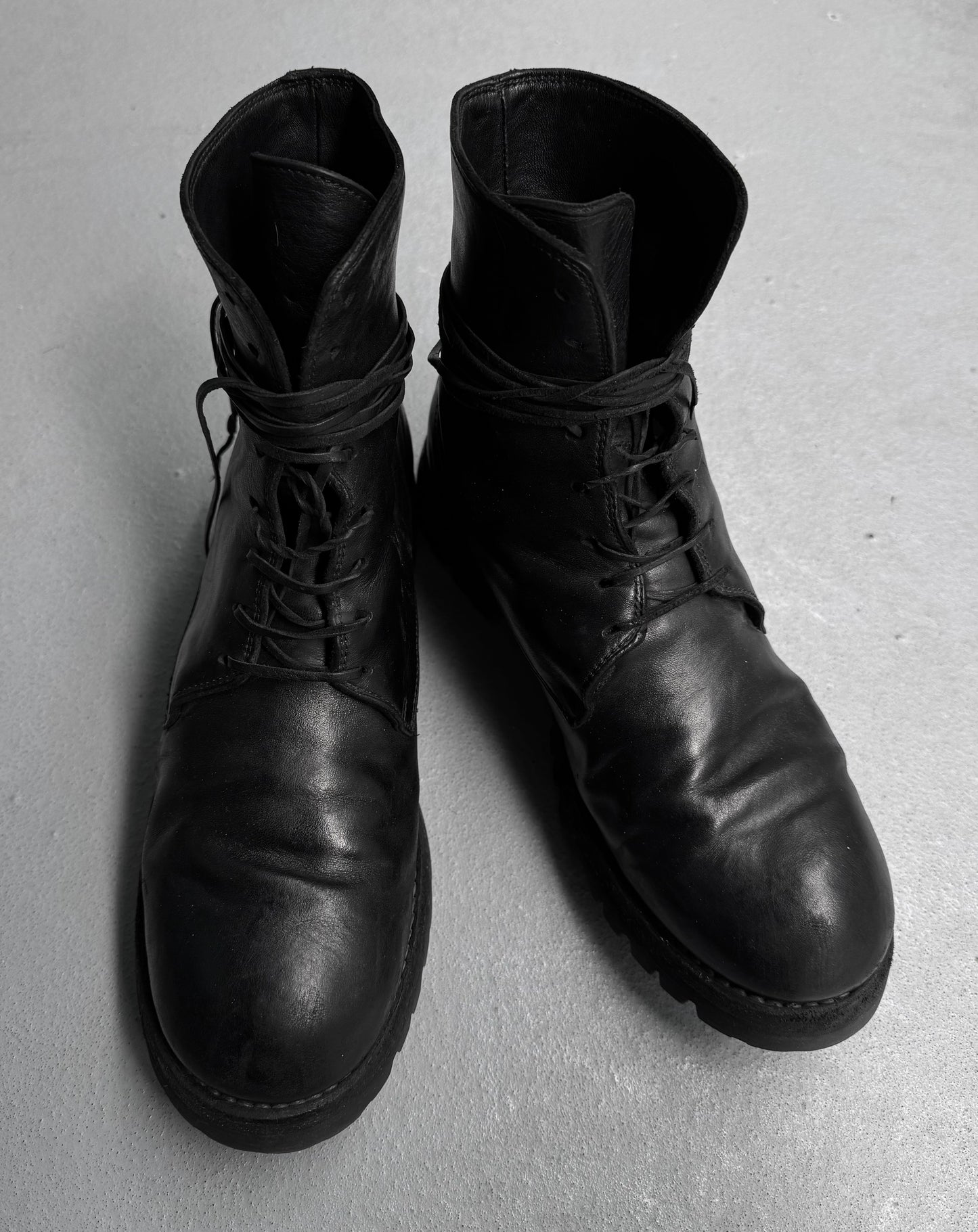 GUIDI ‘785V’ Vegetable-tanned Horse Leather Hiking Lace-up Boots