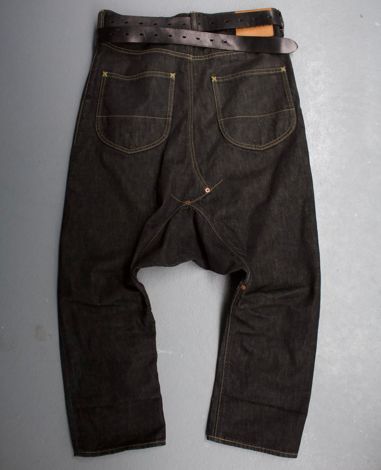 GANRYU SS14 Drop-Crotch Indigo Denim