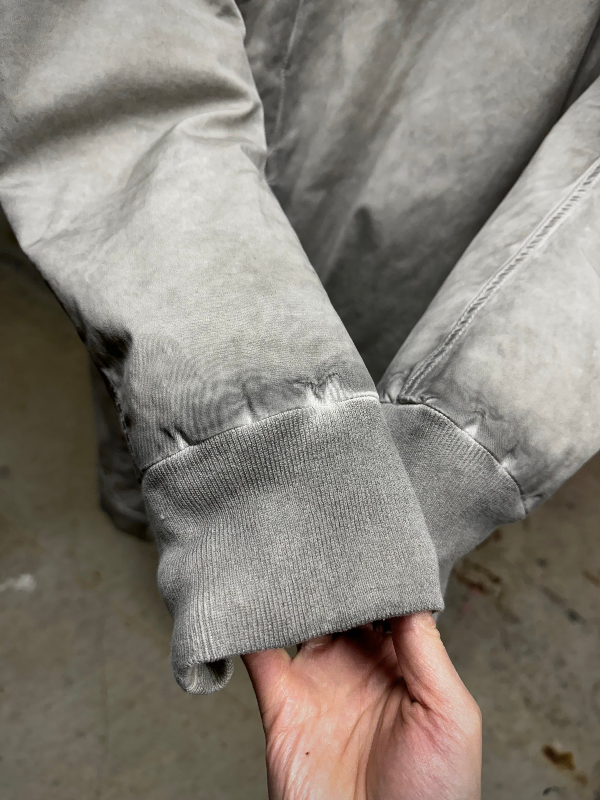Rick Owens DRKSHDW AW10 "GLEAM" PEARL Hooded Padded Parka Coat detail | DRIEW GARMENTS