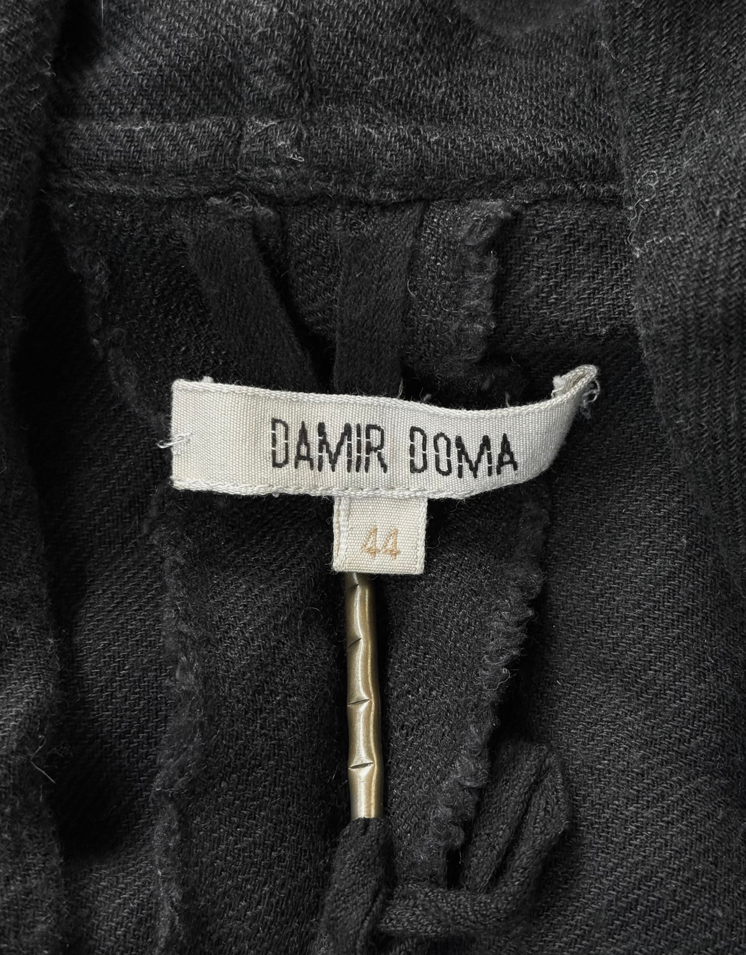 Damir Doma AW10 Black Wool Robe Cardigan | Archive – DRIEW