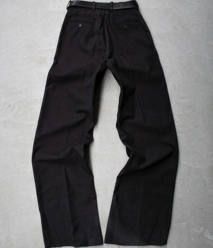 Yuji Yamada Late 90s Jacquard Cotton Raw Cut Pants