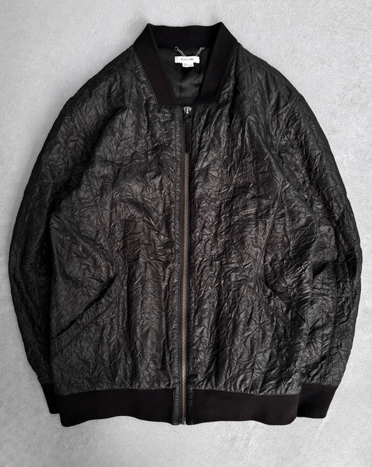 Helmut Lang SS14 Quilted Wrinkle Bomber Jacket