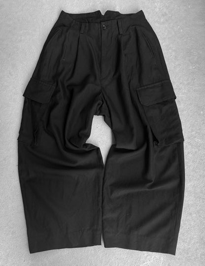 Y's by Yohji Yamamoto SS16 Pleated Wide Leg Cargo Pants