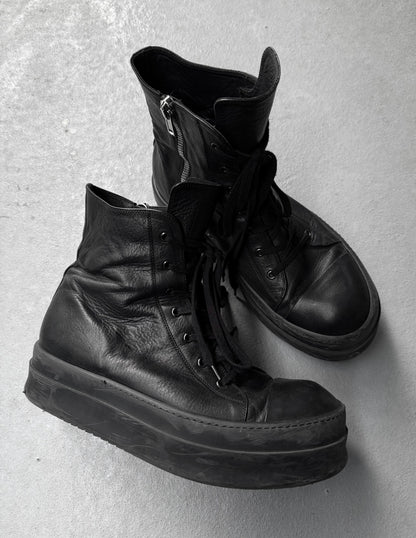 Rick Owens AW23 "LUXOR" Mega Bumper Leather Sneakers | Archive Fashion Toronto