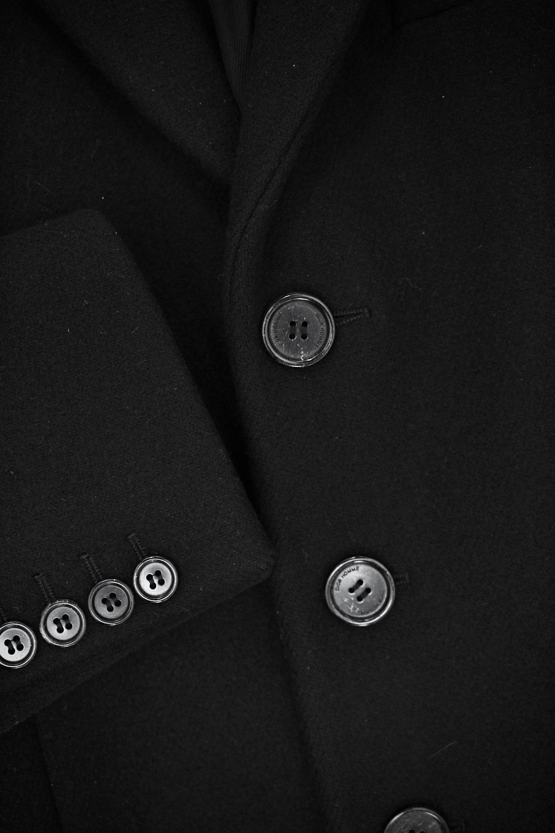DIOR HOMME AW07 Classic Tailored Heavy Wool Coat | DRIEW