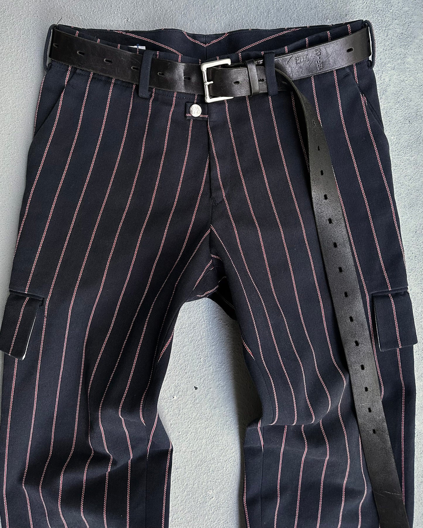 Number (N)ine Late 90s Stripe Bootcut Cargo Pants