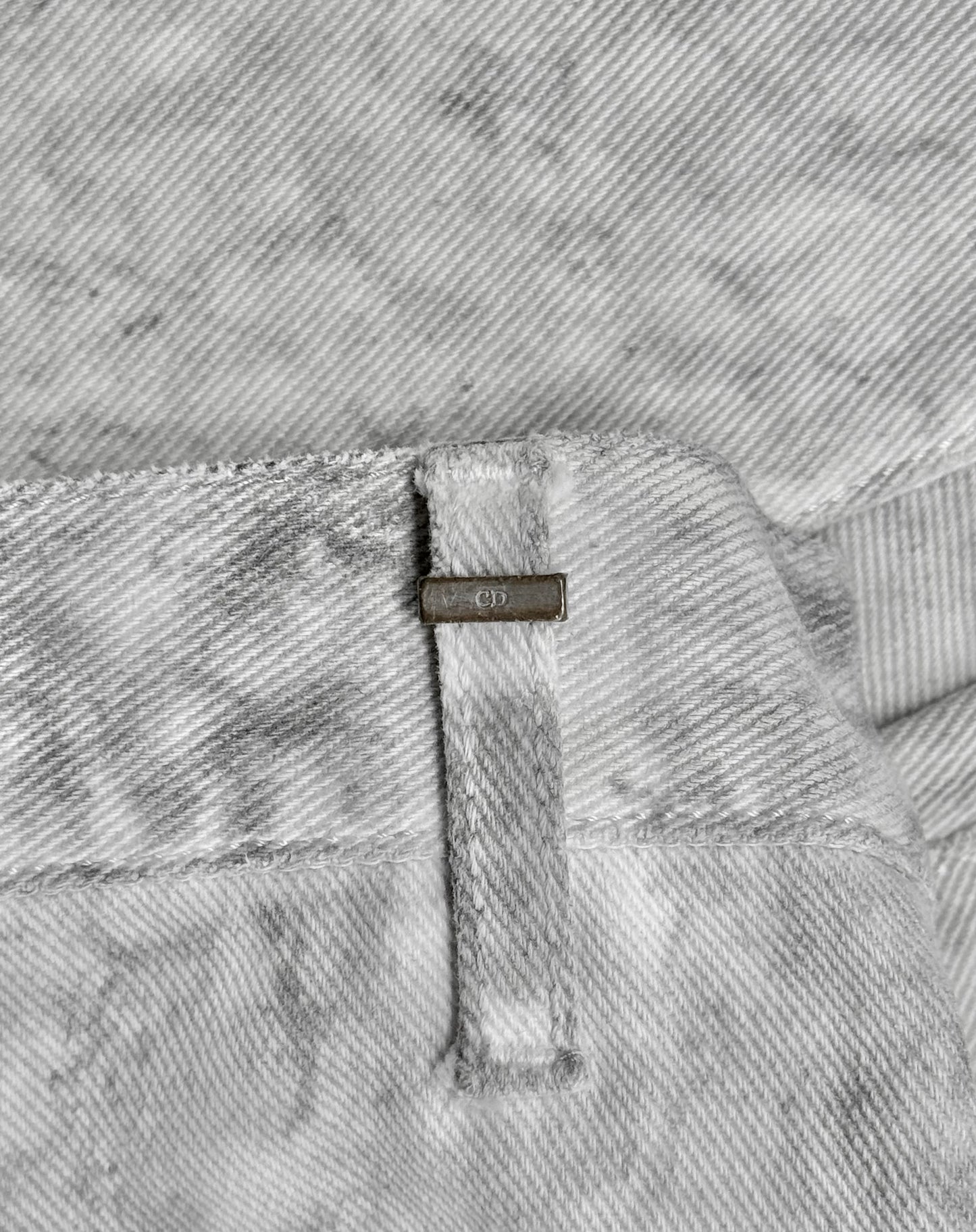 DIOR HOMME SS06 by Hedi Slimane ‘Dirty Snow’ Slim Bootcut Denim