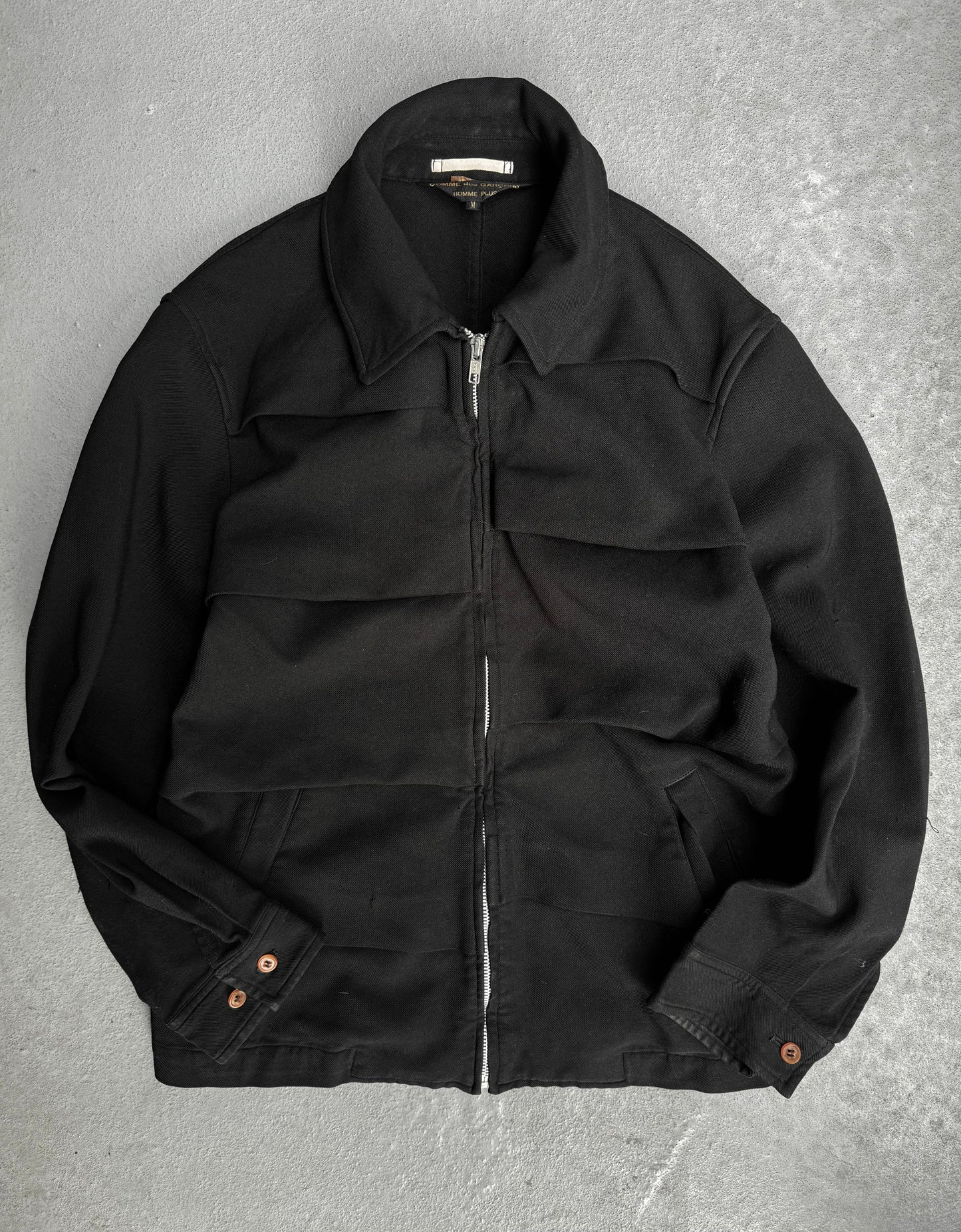 COMME des GARÇONS HOMME PLUS SS19 Garment-dyed Multi Panel Trucker Jacket