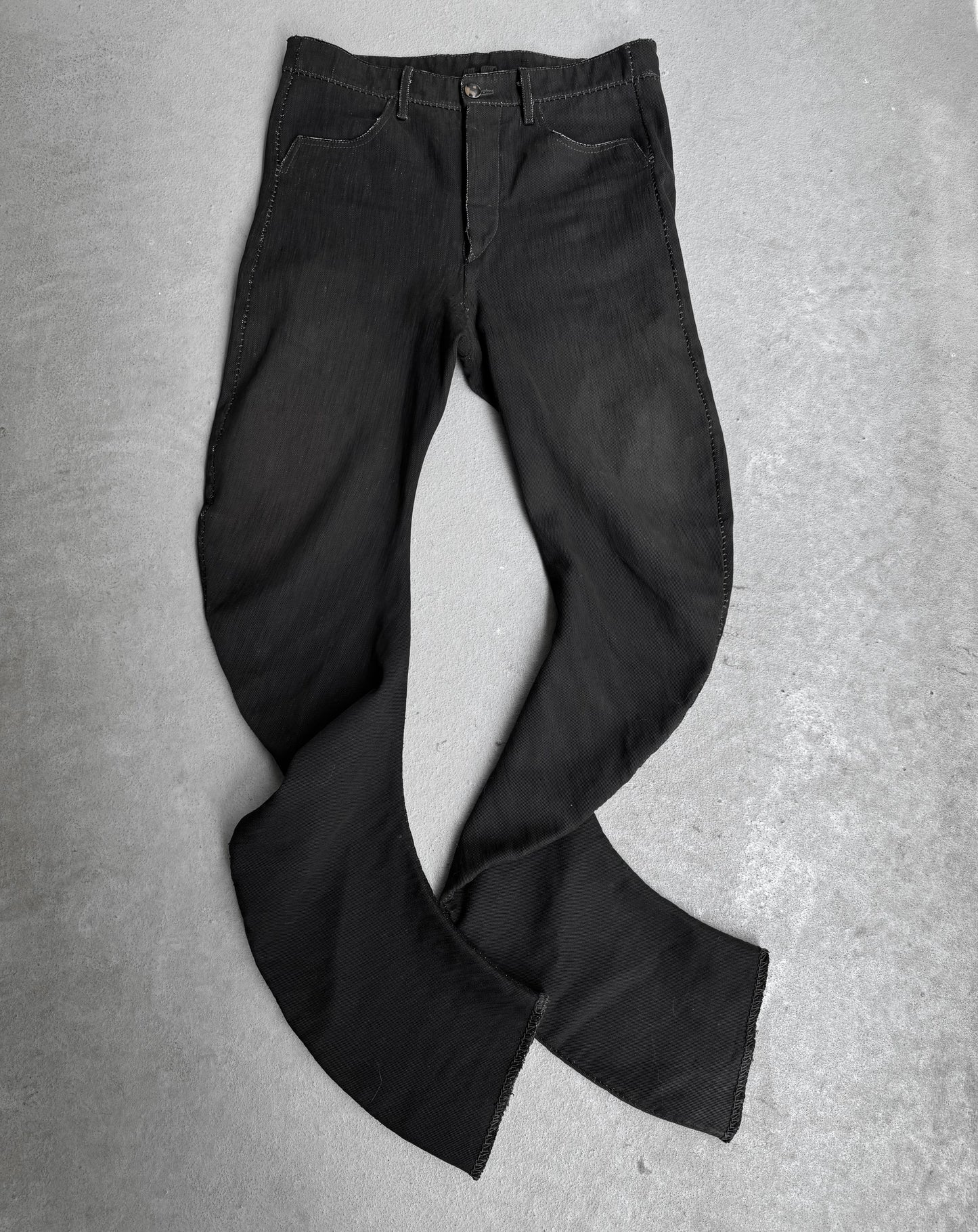 Carol Christian Poell ‘JM/2250 KIT-BW’ Overlock-Stitching J-Cut Denim