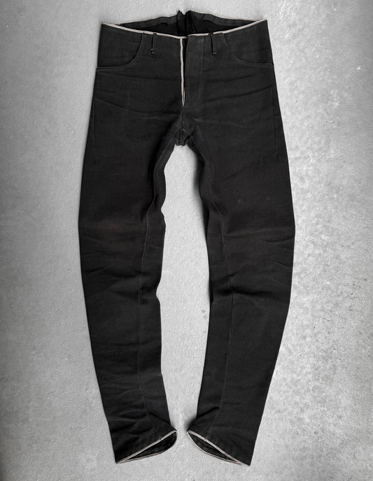 A DICIANNOVEVENTITRE (A1923) Selvedge Overlock Linen Denim