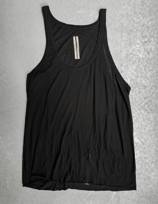 Rick Owens SS24 “LIDO” Black Sheer Oversized Tank Top