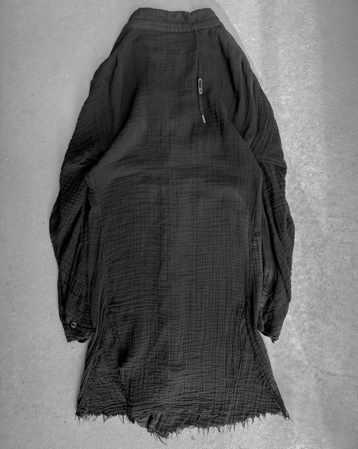 Boris Bidjan Saberi AW11-12 "BLOOD" Distressed Frayed Hem Shirt