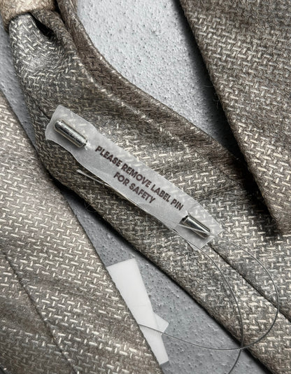 DEEPTI Collection °025 .925 Silver Plated ‘A-197’ Hand-Stitched Tie