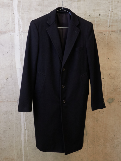 COMME des GARÇONS HOMME AW13 Classic Tailored Black Wool Coat