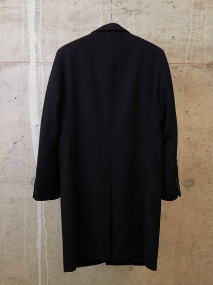 COMME des GARÇONS HOMME AW13 Classic Tailored Black Wool Coat