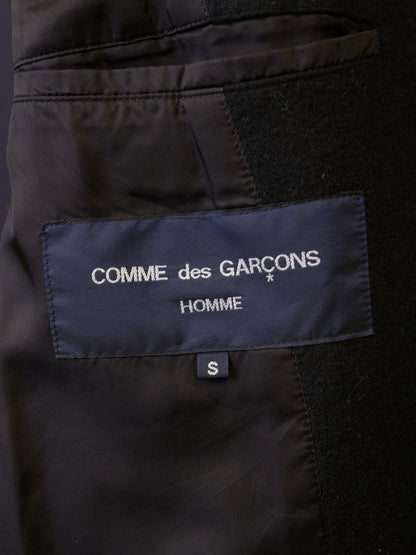 COMME des GARÇONS HOMME AW13 Classic Tailored Black Wool Coat