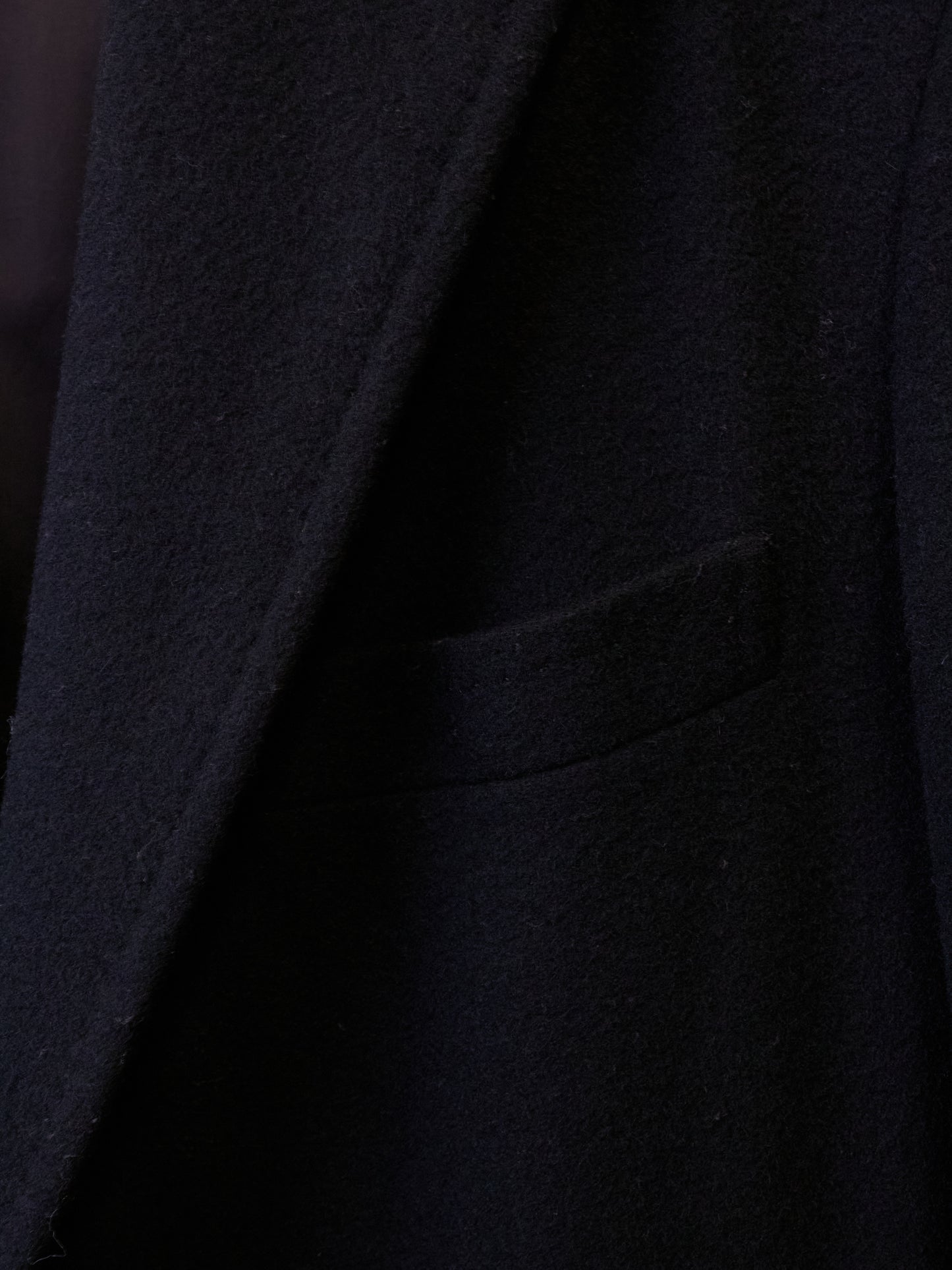 COMME des GARÇONS HOMME AW13 Classic Tailored Black Wool Coat
